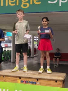 Theo Stegemann (Lüdinghausen)/Sanavi Sunmit Karkamkar - 3. im Mixed U11