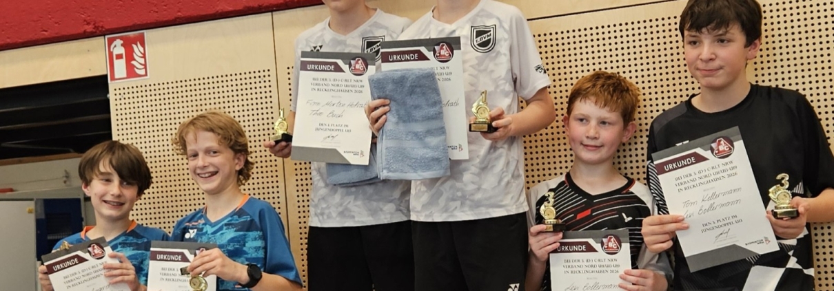 Louis Angerer (BV Mülheim) und Bennet Elberzhagen - 2. im JD U13