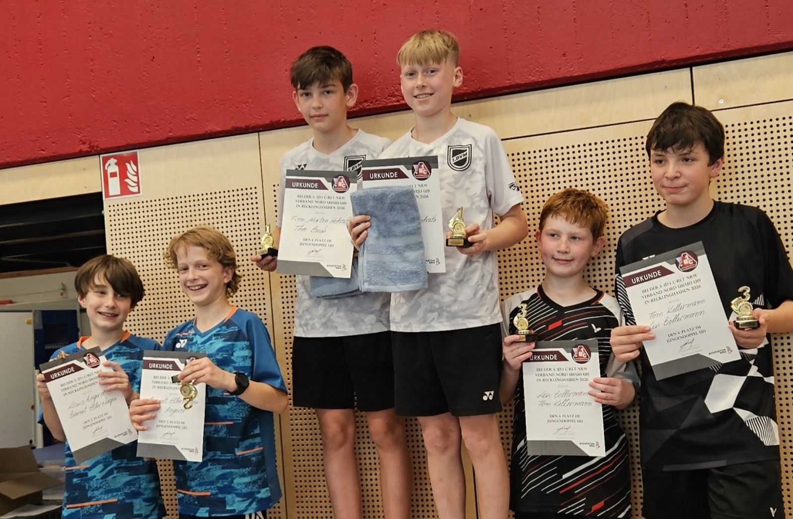 Louis Angerer (BV Mülheim) und Bennet Elberzhagen - 2. im JD U13