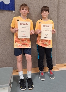 Til Kirchbach und Jan Meisner 4. JD U15 (in einer 4er-Gruppe)
